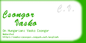 csongor vasko business card
